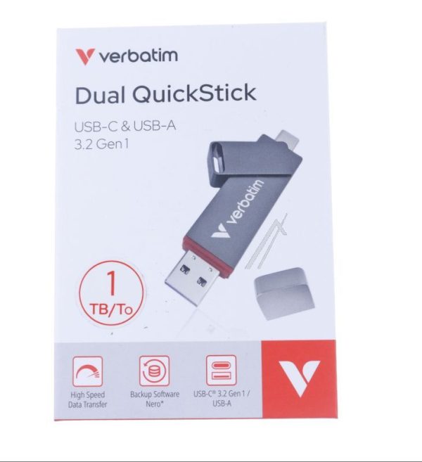32043 DUAL QUICKSTICK USB-A /  USB-C 3.2 GEN1 1TB