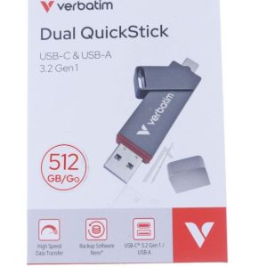 32042 DUAL QUICKSTICK USB-A /  USB-C 3.2 GEN1 512GB
