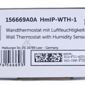 HMIP-WTH-1 156669A0 HOMEMATIC-IP WANDTHERMOSTAT MIT LUFTFEUCHTIGKEITSSENSOR