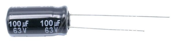 100UF-63V EEUFR1J101L ELCO RADIAAL 105° 8X15MM.
