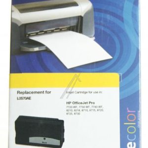 HP70AE-INK-FRC K20829F7 TINTENPATRONE,  SCHWARZ,  53 ML