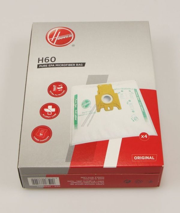H60 35600392 STOFZUIGERZAK PUREHEPA MIKRO FILTER 4 STUKS