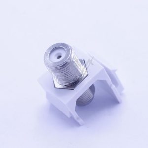 F-VERBINDER KEYSTONE MODUL,  WEISS,  SILBER