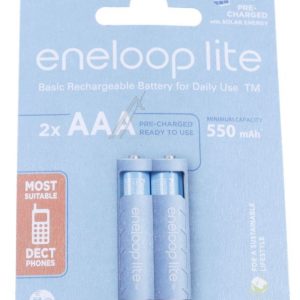 LR03 BK-4LCCE/ 2CP ENELOOP LITE READY TO USE ACCU,  AAA 550MAH 2 STUKS IN BLISTER