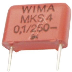 0,1UF-250V MKS4F031003C00JSSD MKS4 -CONDENSATOR,  RM:10MM. ROHS-CONFORM