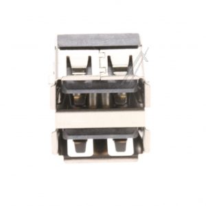 3722-002382 JACK-USB,4P/ 2C, AUF, BLK, ANGLE-OFFSET, A TY