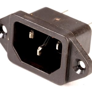 SPP0000040 CONNECT. 3 WAY IEC320 WHIT SCR.