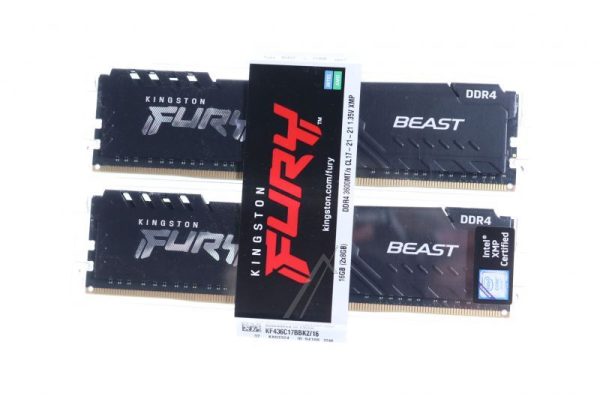 KF436C17BBK2/ 16 FURY BEAST 16 GB DDR4 PC4-28800 KIT ,  CL17