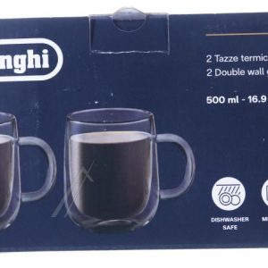 DLSC327 AS00006566 DUBBELWANDIGE GLAZEN MOKKEN,  500 ML,  SET VAN 2