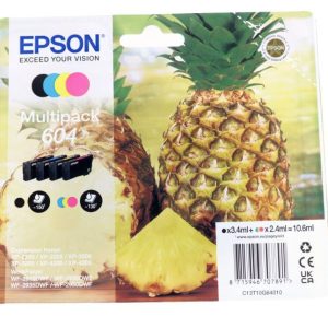 604 C13T10G64010 INKTPATROON,  MULTIPACK,  CMYK,  150PG    3X130PG