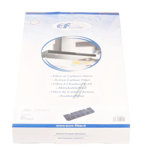 FKS817 KOHLEFILTER ALTERNATIV FÜR ELECTROLUX 9029802817 MCFB71, 42X14,2X2CM