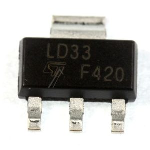 LD33 LD1117S33CTR V REG,  LDO 3,3V,  SMD TYP:LD1117S33CTR