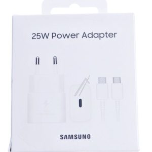 EP-T2510XWEGEU SNELLAADADAPTER (USB TYPE-C,  25 WATT) MET DATAKABEL,  WIT