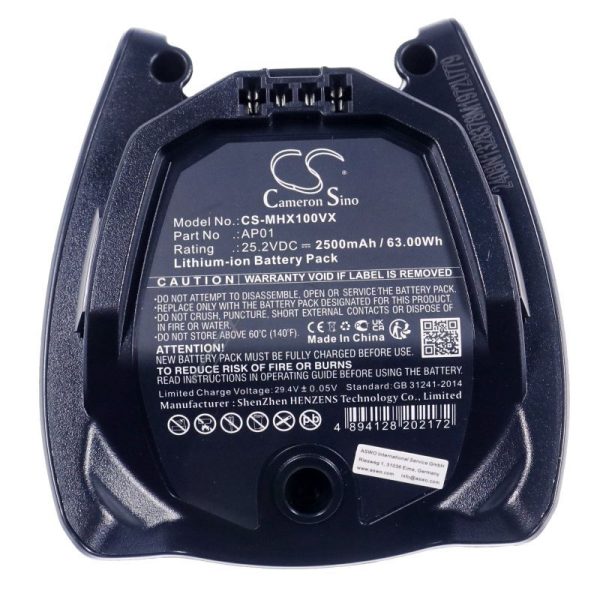 25,2V-2500MAH LI-ION HOOVER BATTERY ALTERNATIVE FOR MIELE